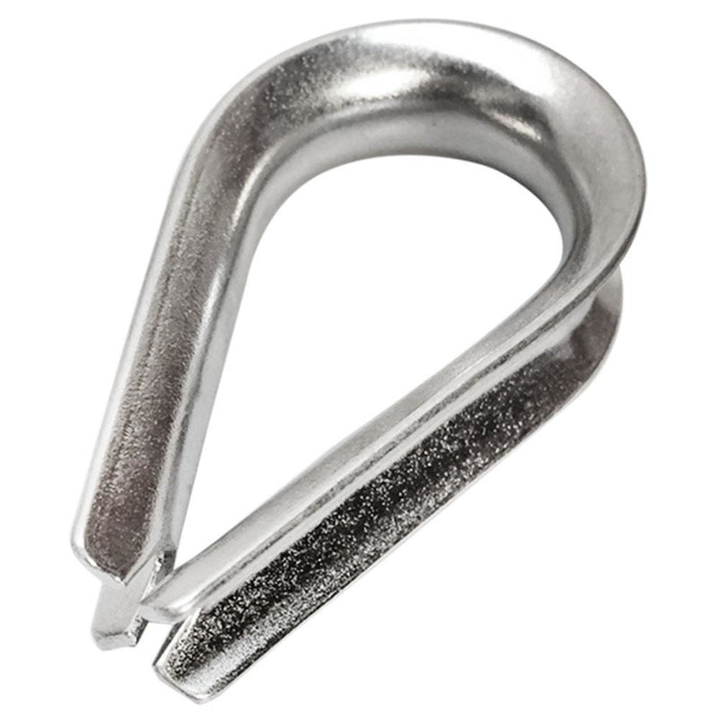 10 PC 1/4" Stainless Steel 316 Light Duty Wire Rope Thimble Commercial