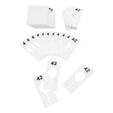 10 PC 2" x 5" Clothing Rack Size 42 Dividers Hangers White Plastic Rectangular Retail Store