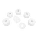 10 PC 3-1/2" Clothing Rack Blank Dividers Hangers White Plastic Round Retail Store