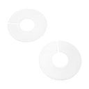 10 PC 3-1/2" Clothing Rack Blank Dividers Hangers White Plastic Round Retail Store