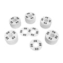 10 PC 3-1/2" Clothing Rack Size 28 Dividers Hangers White Plastic Round Retail Store