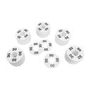 10 PC 3-1/2" Clothing Rack Size 30 Dividers Hangers White Plastic Round Retail Store