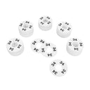 10 PC 3-1/2" Clothing Rack Size 34 Dividers Hangers White Plastic Round Retail Store