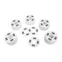 10 PC 3-1/2" Clothing Rack Size 36 Dividers Hangers White Plastic Round Retail Store