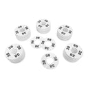 10 PC 3-1/2" Clothing Rack Size 38 Dividers Hangers White Plastic Round Retail Store