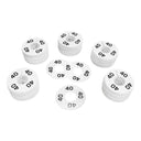 10 PC 3-1/2" Clothing Rack Size 40 Dividers Hangers White Plastic Round Retail Store