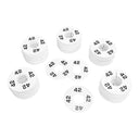10 PC 3-1/2" Clothing Rack Size 42 Dividers Hangers White Plastic Round Retail Store