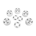 10 PC 3-1/2" Clothing Rack Size 44 Dividers Hangers White Plastic Round Retail Store