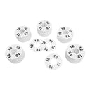 10 PC 3-1/2" Clothing Rack Sizes 12 Dividers Hangers White Plastic Round Retail Store