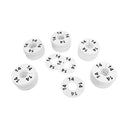 10 PC 3-1/2" Clothing Rack Sizes 14 Dividers Hangers White Plastic Round Retail Store