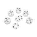 10 PC 3-1/2" Clothing Rack Sizes 16 Dividers Hangers White Plastic Round Retail Store