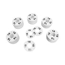10 PC 3-1/2" Clothing Rack Sizes 18 Dividers Hangers White Plastic Round Retail Store