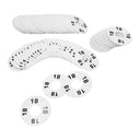10 PC 3-1/2" Clothing Rack Sizes 18 Dividers Hangers White Plastic Round Retail Store