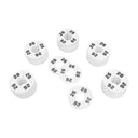 10 PC 3-1/2" Clothing Rack Sizes 26 Dividers Hangers White Plastic Round Retail Store