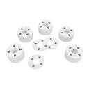 10 PC 3-1/2" Clothing Rack Sizes 4 Dividers Hangers White Plastic Round Retail Store