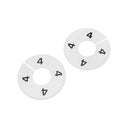 10 PC 3-1/2" Clothing Rack Sizes 4 Dividers Hangers White Plastic Round Retail Store