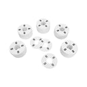 10 PC 3-1/2" Clothing Rack Sizes 6 Dividers Hangers White Plastic Round Retail Store