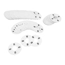 10 PC 3-1/2" Clothing Rack Sizes 6 Dividers Hangers White Plastic Round Retail Store