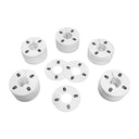 10 PC 3-1/2" Clothing Rack Sizes 8 Dividers Hangers White Plastic Round Retail Store