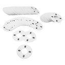 10 PC 3-1/2" Clothing Rack Sizes 8 Dividers Hangers White Plastic Round Retail Store