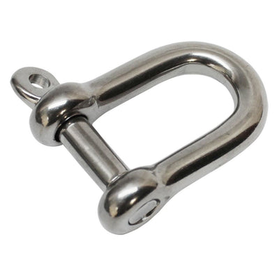 10 Pc 5/32" Stainless Steel D-Shackle Chain Shackle with Screw Pin 150 LB
