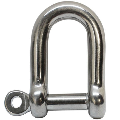 10 Pc 5/32" Stainless Steel D-Shackle Chain Shackle with Screw Pin 150 LB