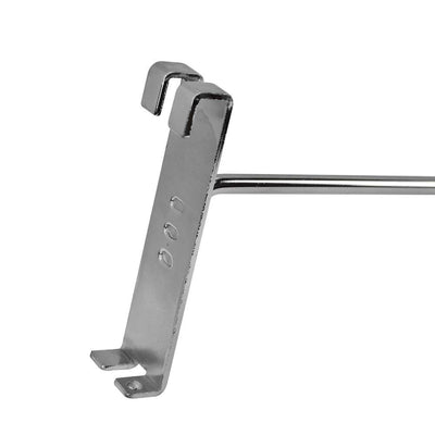 10 PC 8" Chrome Grid Wall Metal Hooks, Display For Use W/ Gridwall Panels
