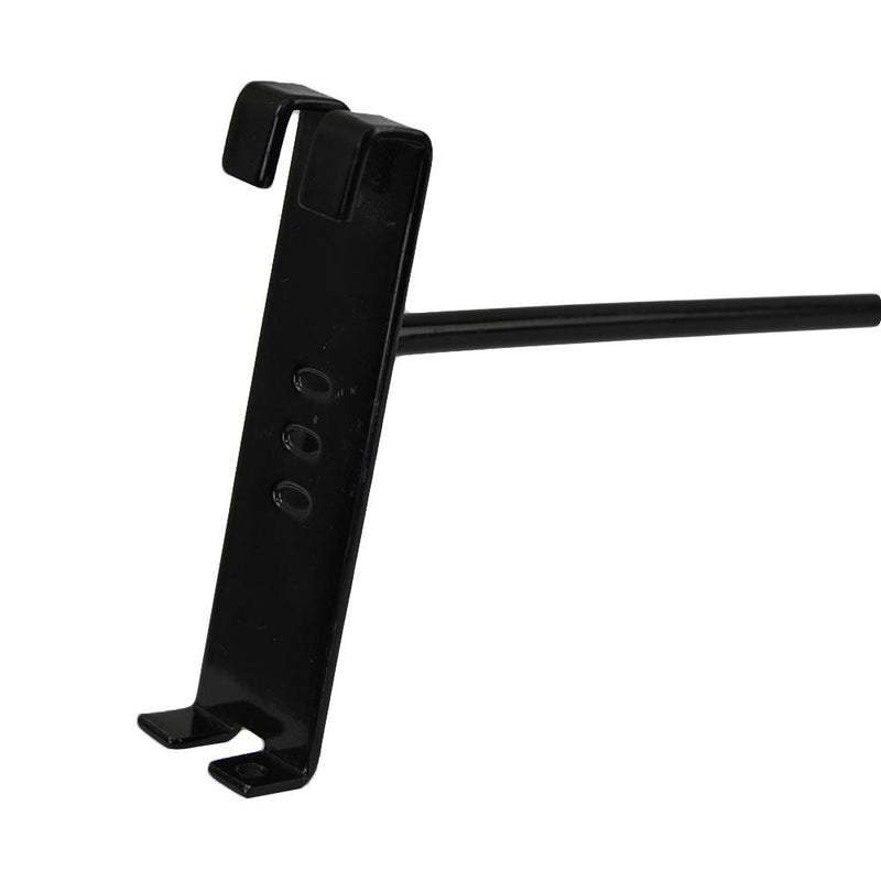 10 PC 8" Gloss Black Grid Wall Metal Hooks, Display For Use W/ Gridwall Panels