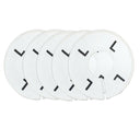 10 PC Clothing Rack Sizes L  LARGE Marks Dividers Ring Hangers White Plastic Round Retail Store