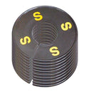 10 PC Clothing Rack Sizes S SMALL Marks Dividers Ring Hangers BLACK Plastic Round Retail Store