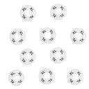 10 PC Clothing Rack Sizes XL X-LARGE Marks Dividers Ring Hangers White Plastic Round Retail Store