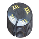 10 PC Clothing Rack Sizes XXL XX-LARGE Marks Dividers Ring Hangers BLACK Plastic Round Retail Store