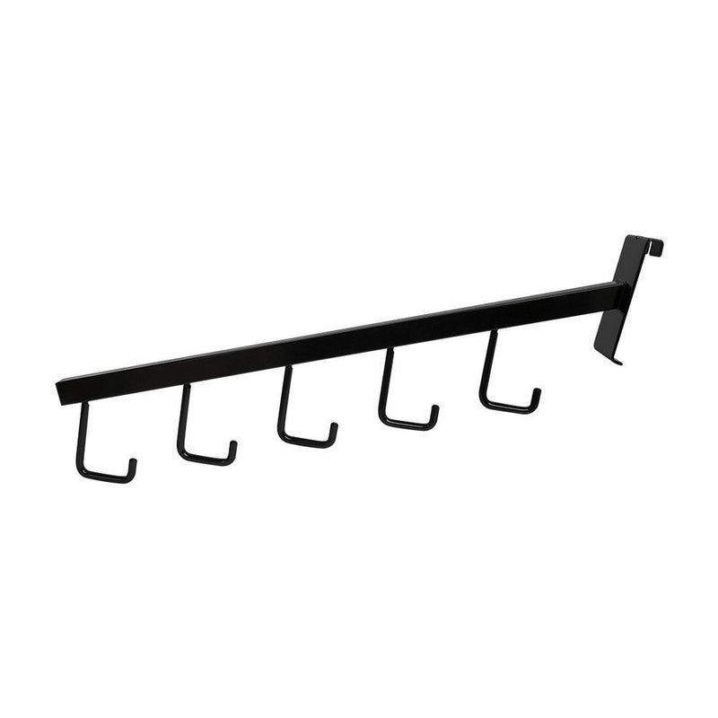 10 Pc GLOSS BLACK Waterfall 5 J Hook Gridwall Hooks 17-1/2&