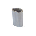 10 Pc Marine Stainless Steel Wire Rope Cable Clip Chamfer 1/4" Oval Sleeve Crimping Tube Connector