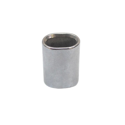 10 Pc Marine Stainless Steel Wire Rope Cable Clip Chamfer 5/32" Oval Sleeve Crimping Tube Connector