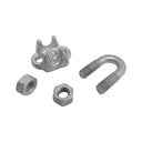 Rust resistant 1/4 inch cable clamps for marine, fencing, and industrial use