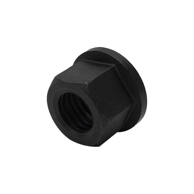 10 Pc Thread Flange Nut 3/8''-16  Steel Hex Threading Black Oxide Finish