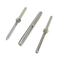 10 Set of Combo PC 1/8" Lag Stud Swage And Swage Tensioner  Lag Screw Combo Stainless Steel 316