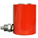 High pressure hydraulic jack ram with quick coupler for industrial lifting