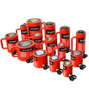 Compact 10 Ton Hydraulic Cylinder Ram 50mm Stroke, 100mm Closed Height Heavy Duty Jack for Industrial Lifting, Maintenance & Machine Repair