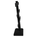10" x 9" Black Velvet 3 Bar Earring Display Stand – Jewelry Showcase Box Organizer for Retail, Boutique & Collector Displays