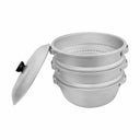 10" Aluminum Small Holes Steamer Steaming Vegetables, Dumplings, Buns Cookware Kitchen