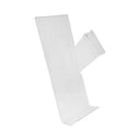 10" x 4"  Right Profile Slatwall Clear Acrylic Shoe Display Shelf - 2 Pc