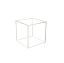 10'' x 10'' x 10''  Lucite Clear Acrylic 5 Sided Cube Bin Retail Display