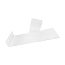 10'' x 4'' Slatwall Clear Acrylic Shoe Display Shelf Left Profile - 2 Pc