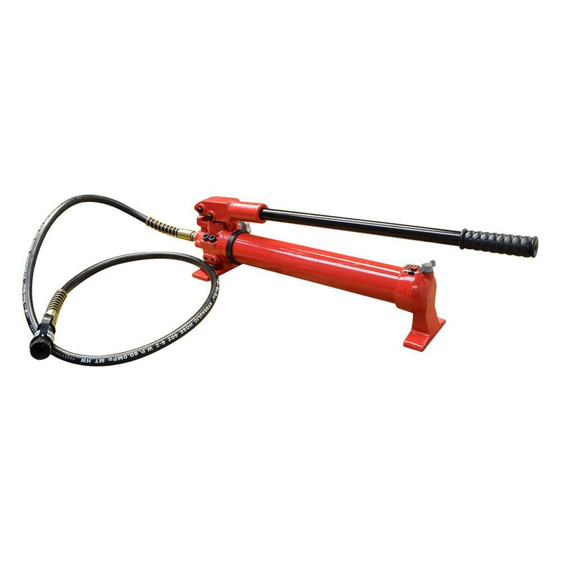 10,000 PSI Pneumatic Hydraulic Hand Pump MH5  Pressure Gauge 72" Hose & Coupler