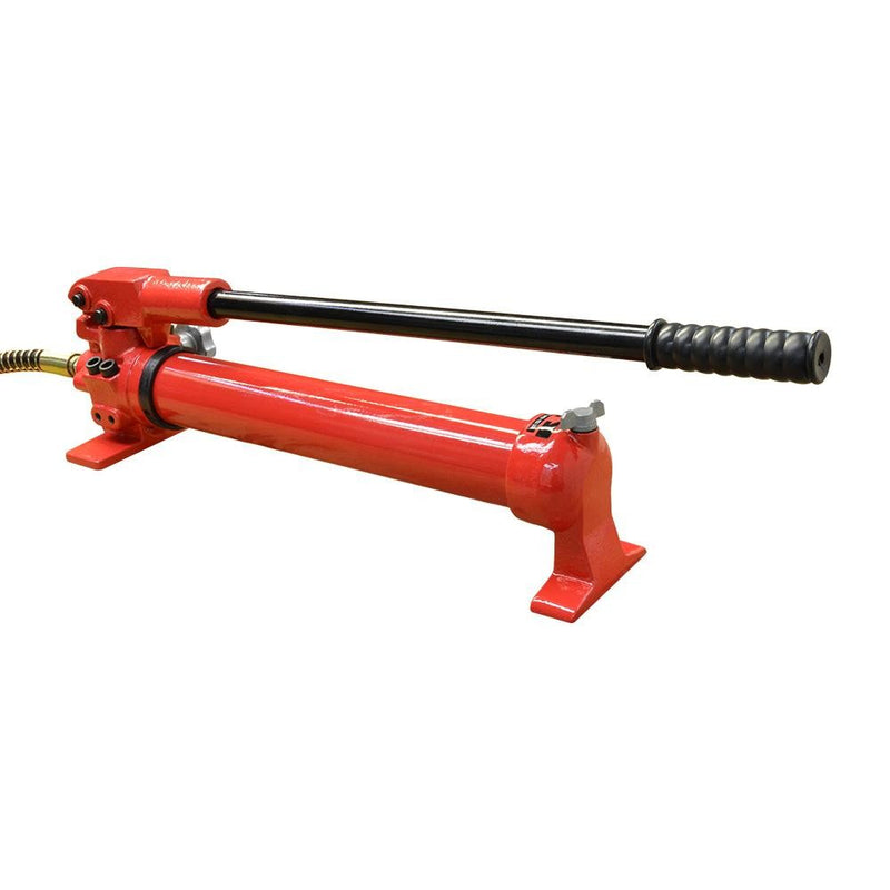 10,000 PSI Pneumatic Hydraulic Hand Pump MH5  Pressure Gauge 72" Hose & Coupler