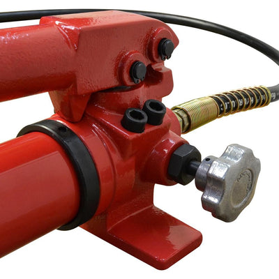 10,000 PSI Pneumatic Hydraulic Hand Pump MH5  Pressure Gauge 72" Hose & Coupler