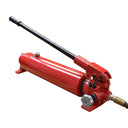 10,000 PSI Pneumatic Hydraulic Hand Pump MH6 2 Speed Manual Pressure Gauge 72" Hose & Coupler