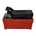  Professional-grade air hydraulic foot pedal pump for automotive and shop press use.